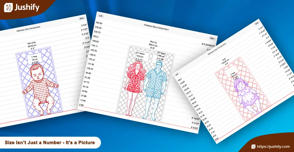 Mattress Size Comparison: See Which Mattress Fits Your Height